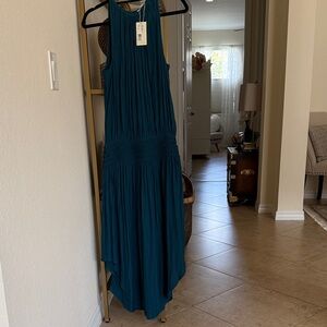 Ramy Brook Teal High Low Dress